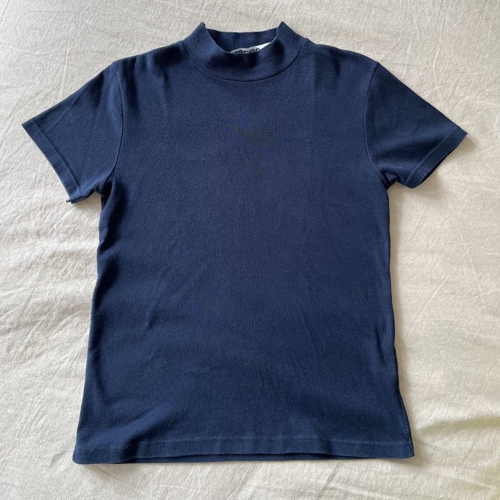 Early Jacquemus Mock Neck in Navy